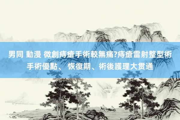 男同 動漫 微創痔瘡手術較無痛?痔瘡雷射整型術手術優點、 恢復期、術後護理大贯通